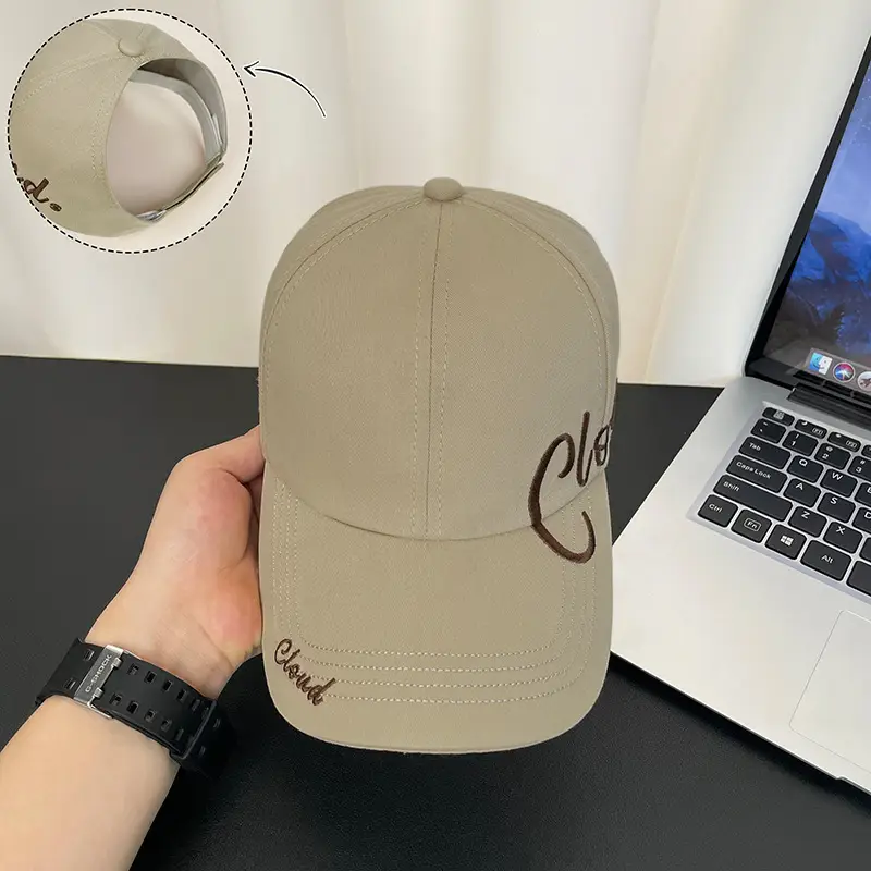 Women Korean Letter Cap Summer Wide Brim Baseball Cap - Image 5
