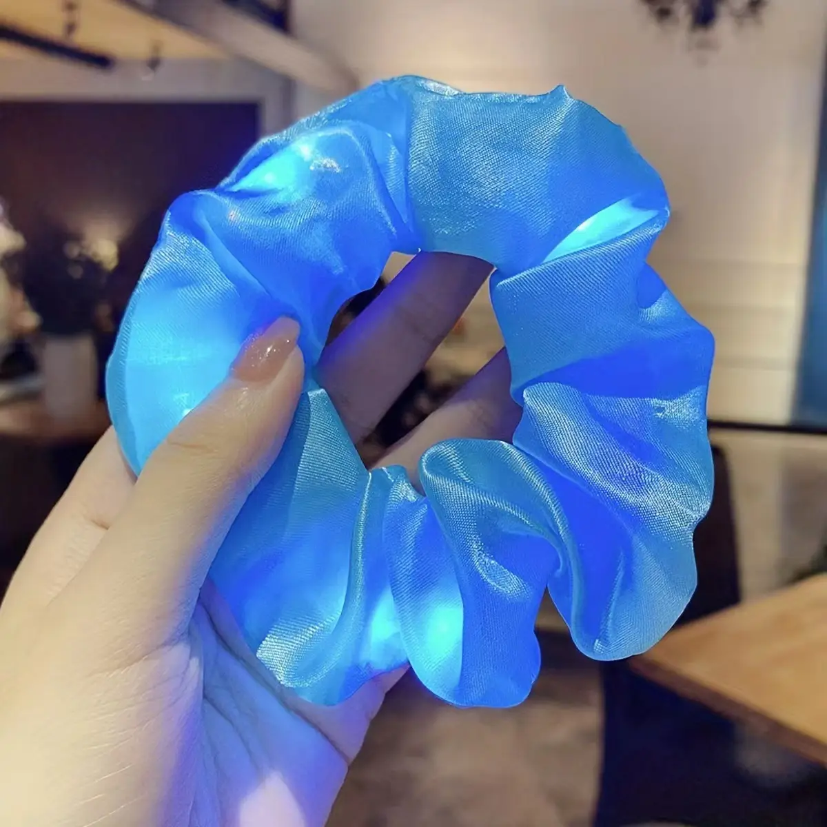 Led Luminous Scrunchie Hair Tie with Multicolor Lights - Image 37