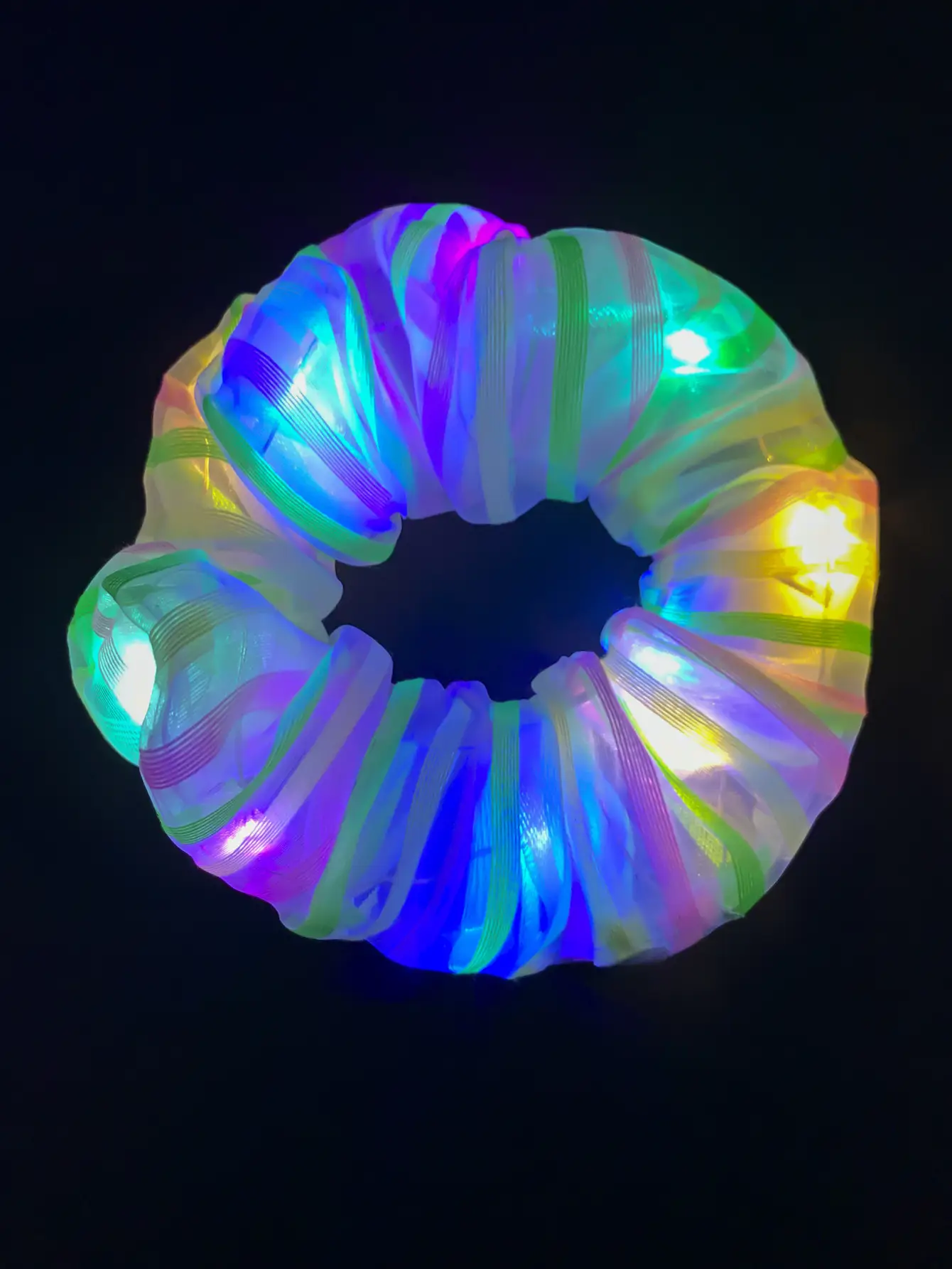 Led Luminous Scrunchie Hair Tie with Multicolor Lights — feature 14