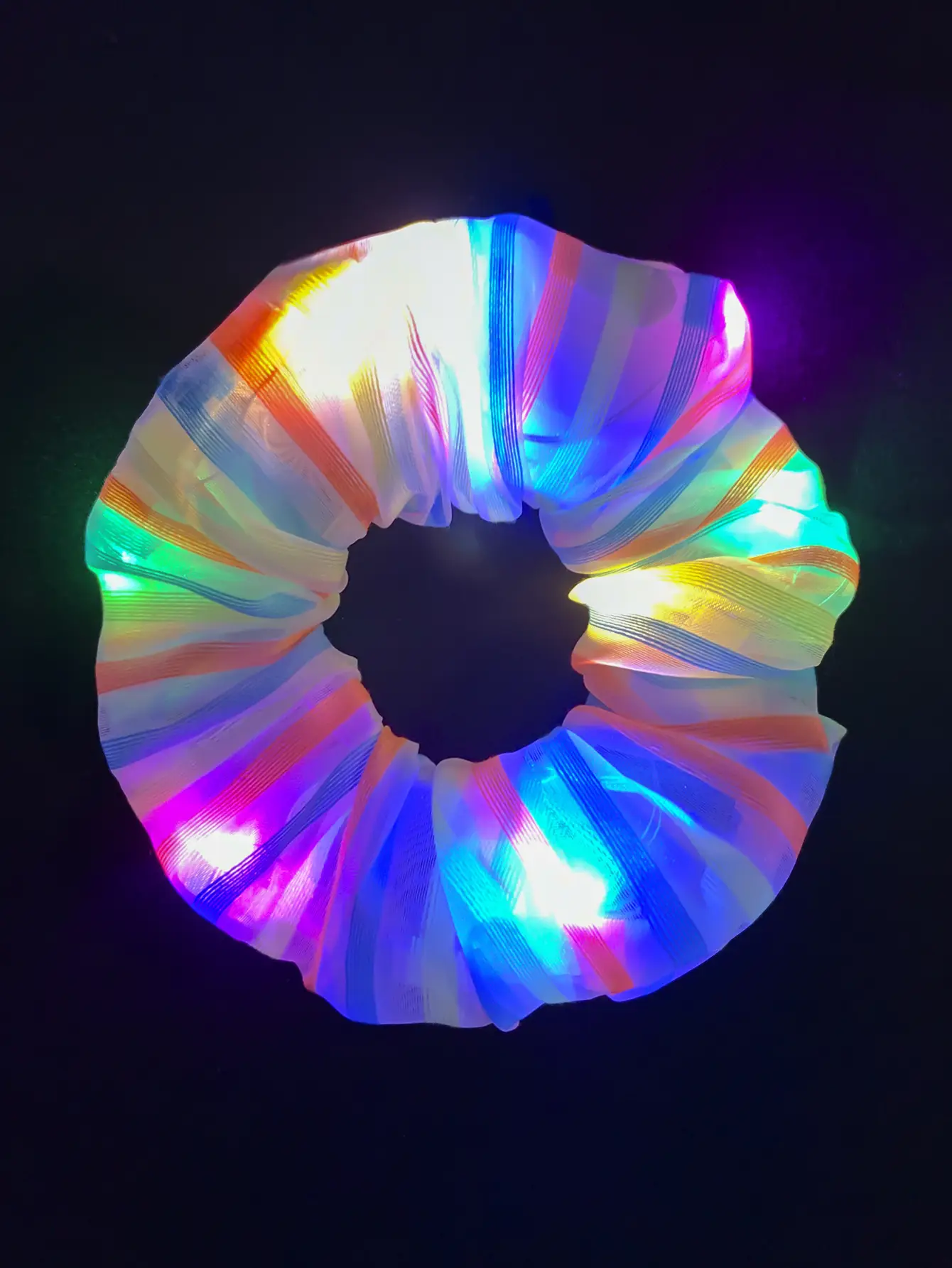 Led Luminous Scrunchie Hair Tie with Multicolor Lights — feature 15