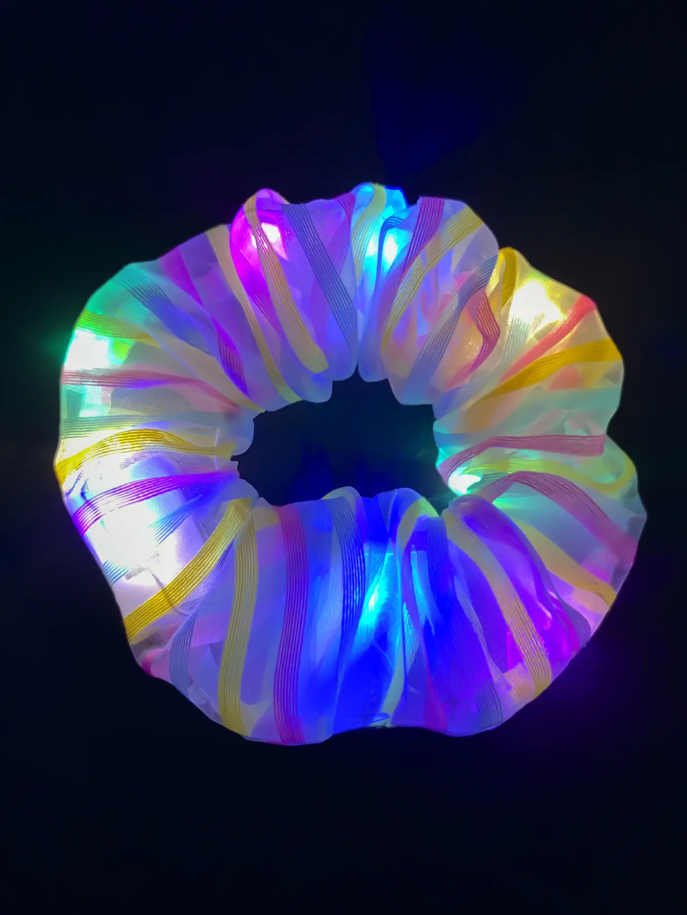Led Luminous Scrunchie Hair Tie with Multicolor Lights — feature 18