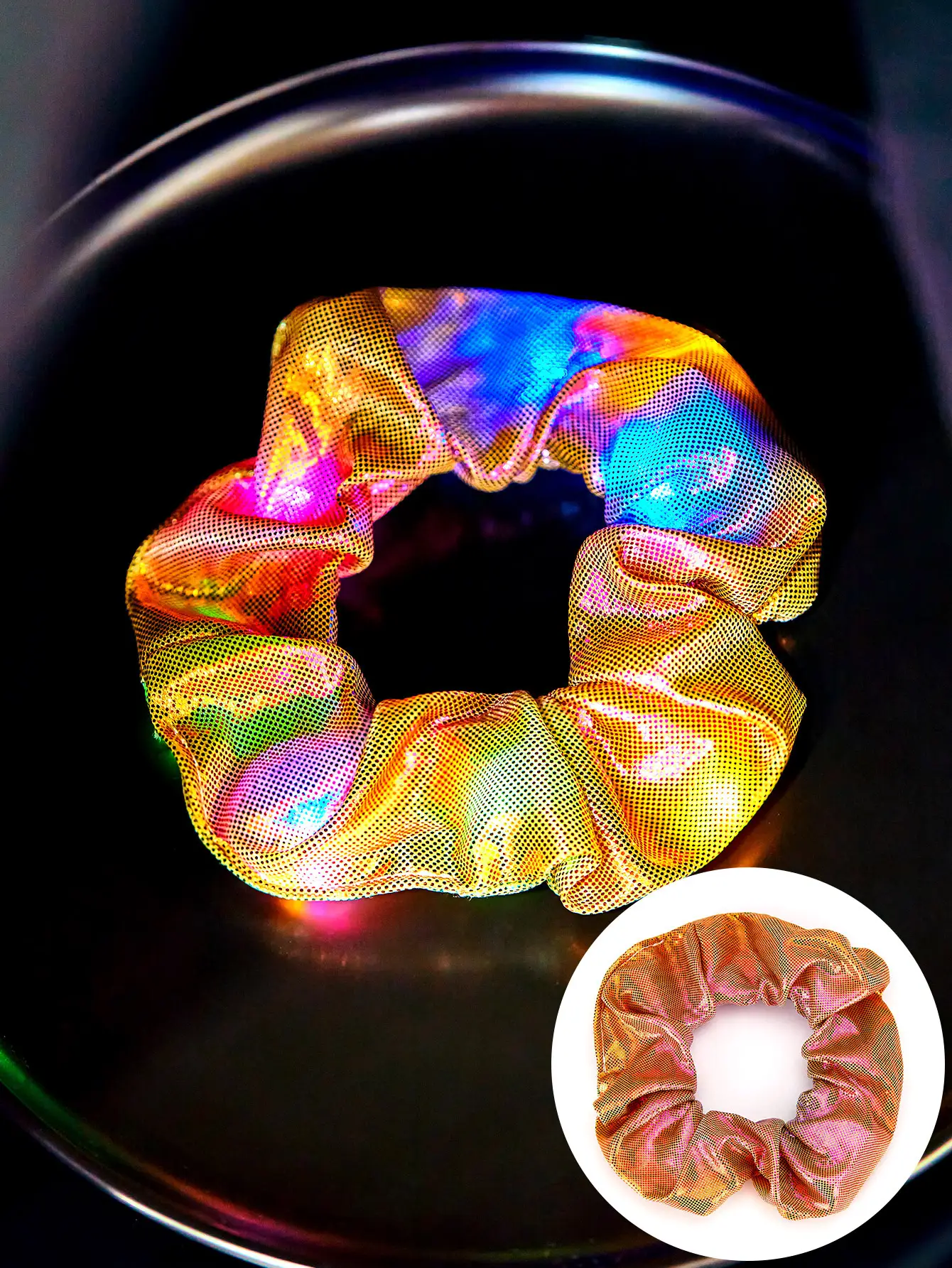 Led Luminous Scrunchie Hair Tie with Multicolor Lights — feature 27