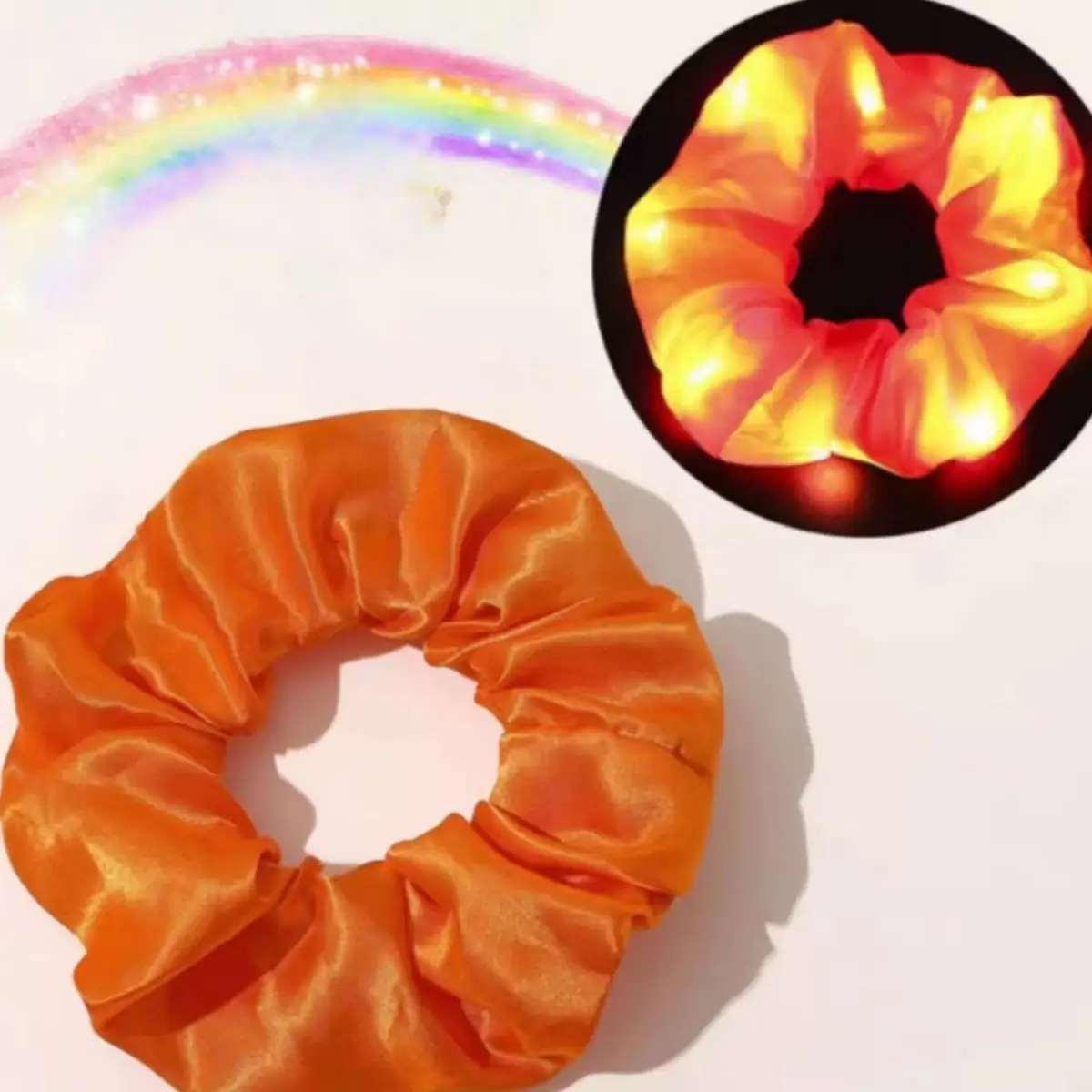 Led Luminous Scrunchie Hair Tie with Multicolor Lights — feature 12