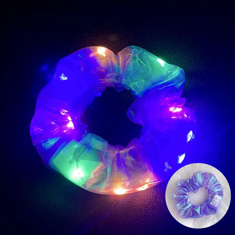 Led Luminous Scrunchie Hair Tie with Multicolor Lights - Image 16