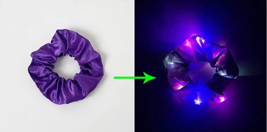 Led Luminous Scrunchie Hair Tie with Multicolor Lights - Image 9