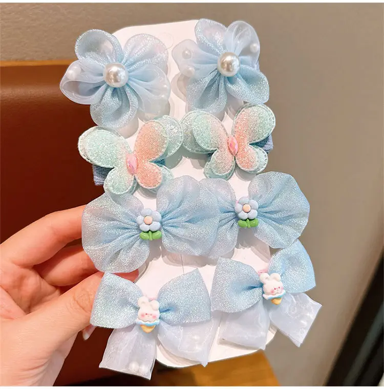 Children's Bow Hairpins Princess Super Fairy Yarn Flower Bang Clip — feature 6