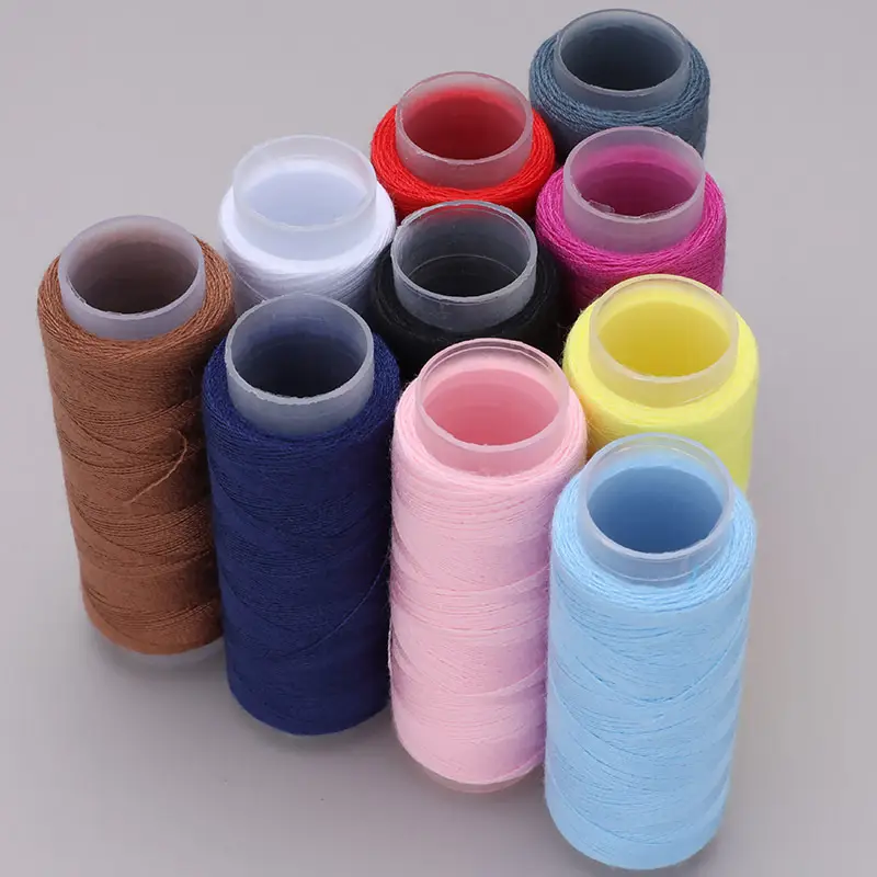 Household 402 Color Sewing Thread Sewing Clothes Quilt Small Roll Sewing Machine Thread Portable DIY Hand Sewing Polyester Thread