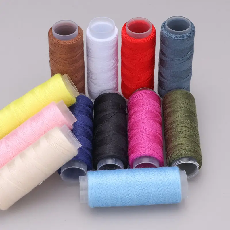 Household 402 Color Sewing Thread Sewing Clothes Quilt Small Roll Sewing Machine Thread Portable DIY Hand Sewing Polyester Thread
