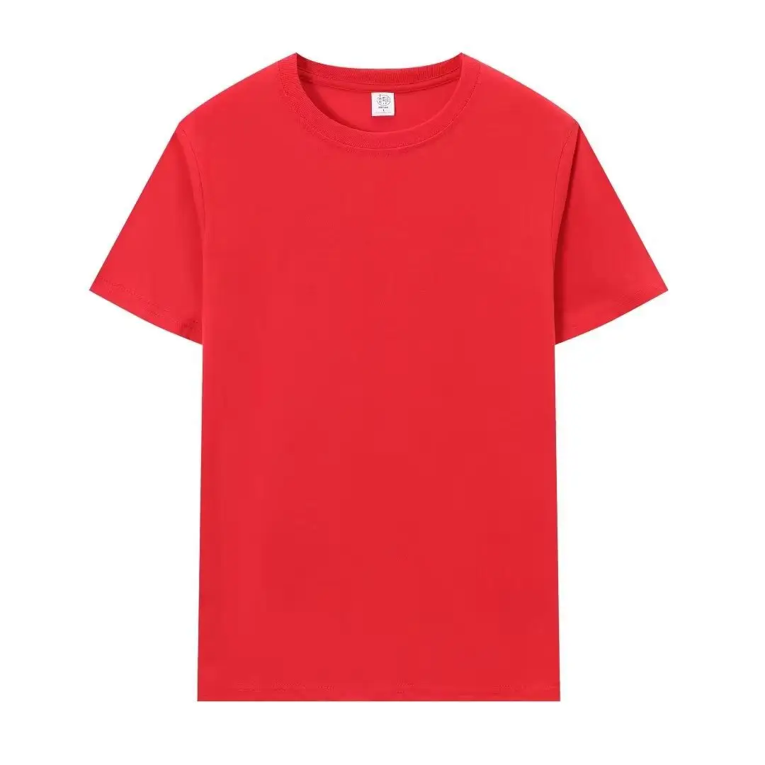 Men Cotton Blue T-Shirt Short Sleeve Summer - Image 16