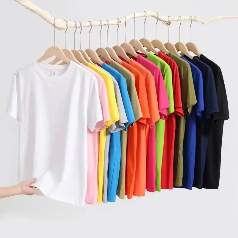 Men Cotton Blue T-Shirt Short Sleeve Summer — feature 12
