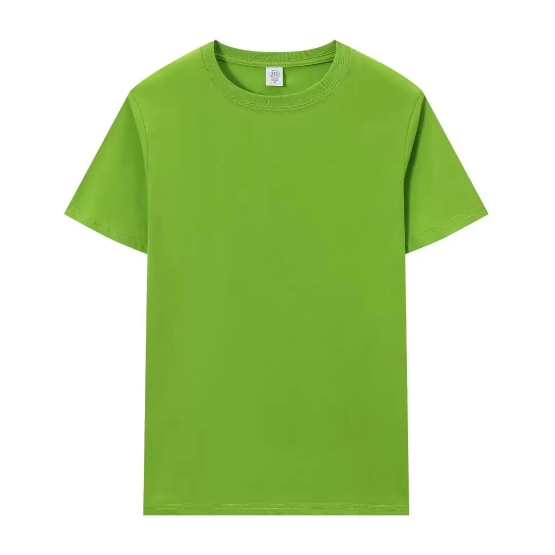 Men Cotton Blue T-Shirt Short Sleeve Summer - Image 12