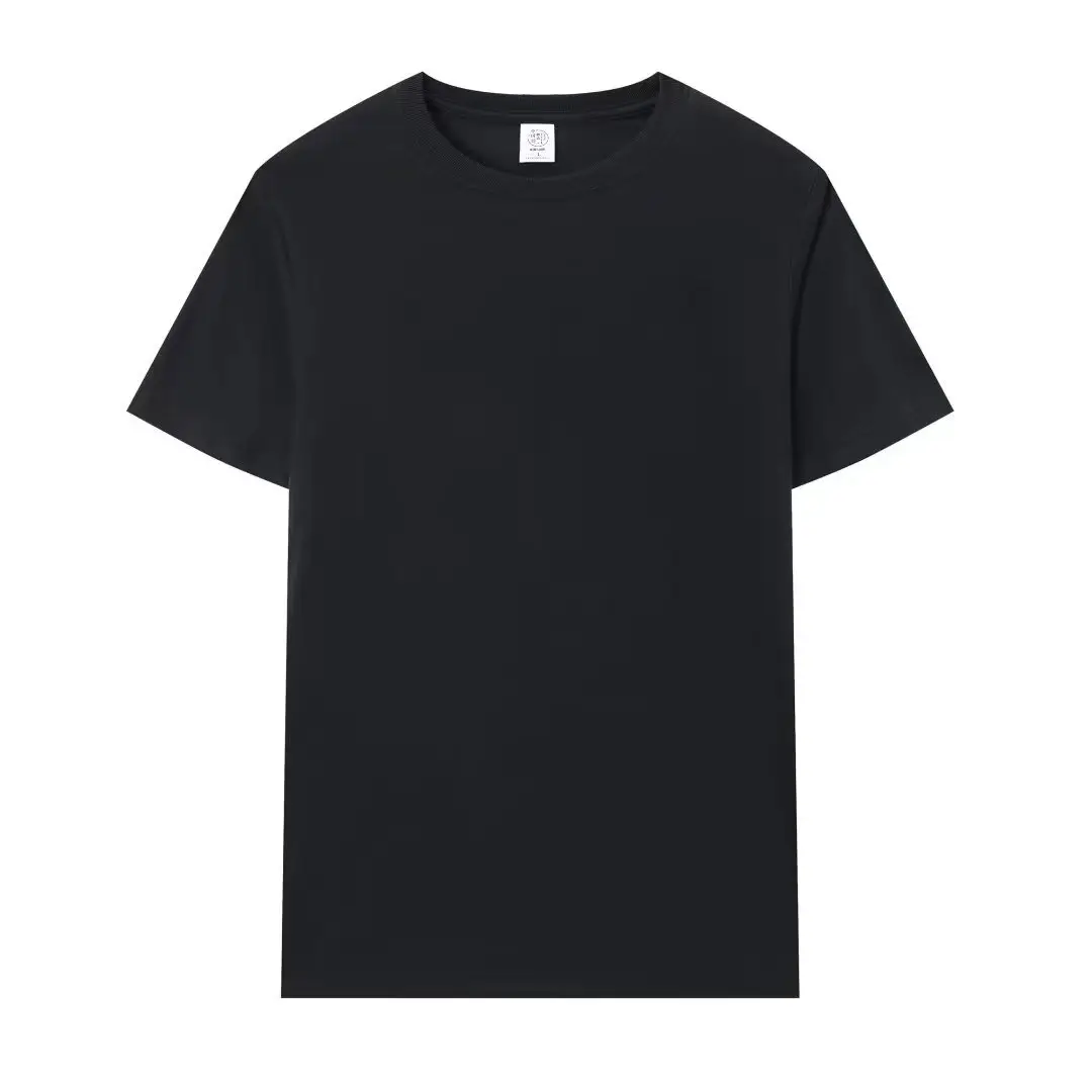 Men Cotton Blue T-Shirt Short Sleeve Summer - Image 3