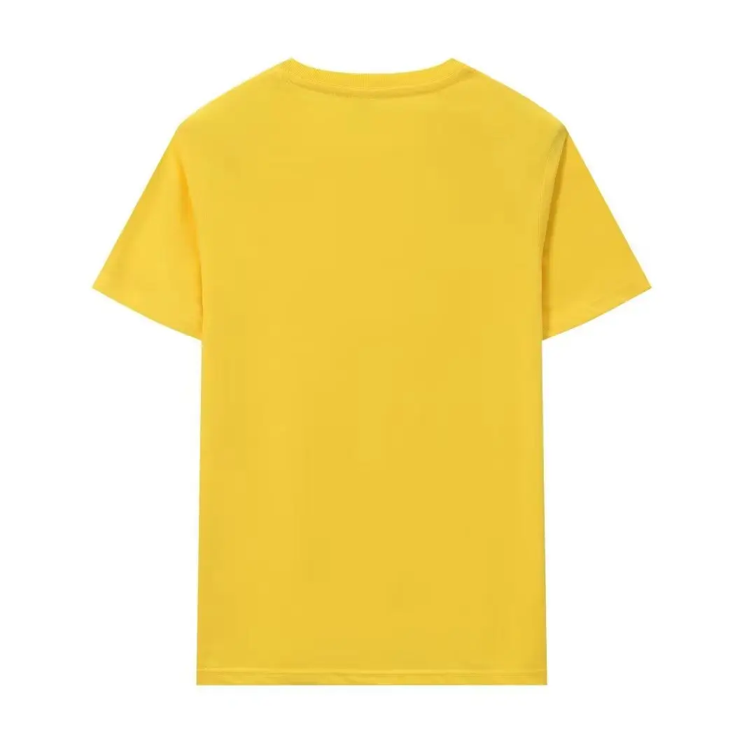 Men Cotton Blue T-Shirt Short Sleeve Summer - Image 4