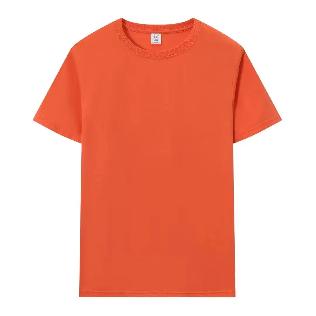 Men Cotton Blue T-Shirt Short Sleeve Summer - Image 5