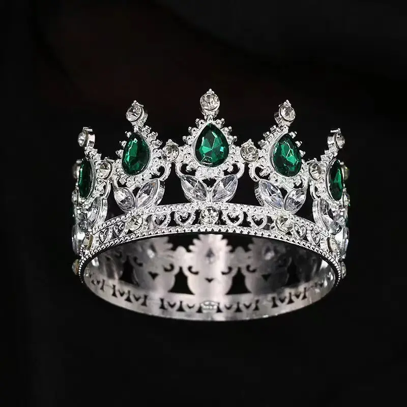 Golden Cross Border Crown Crown for Wedding Party Decoration — feature 5