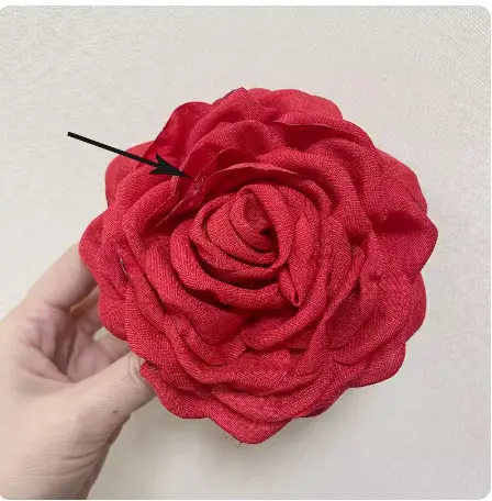 Pink Rose Hair Clip for Girls & Women