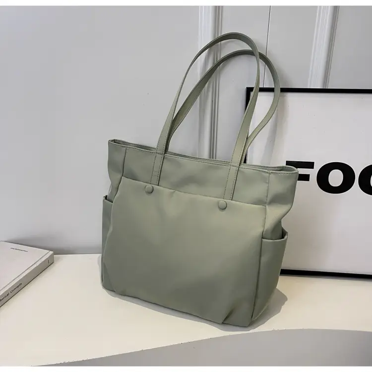 Black Nylon Shoulder Bag for Women Urban Travel — feature 17