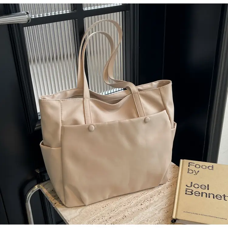 Black Nylon Shoulder Bag for Women Urban Travel — feature 20