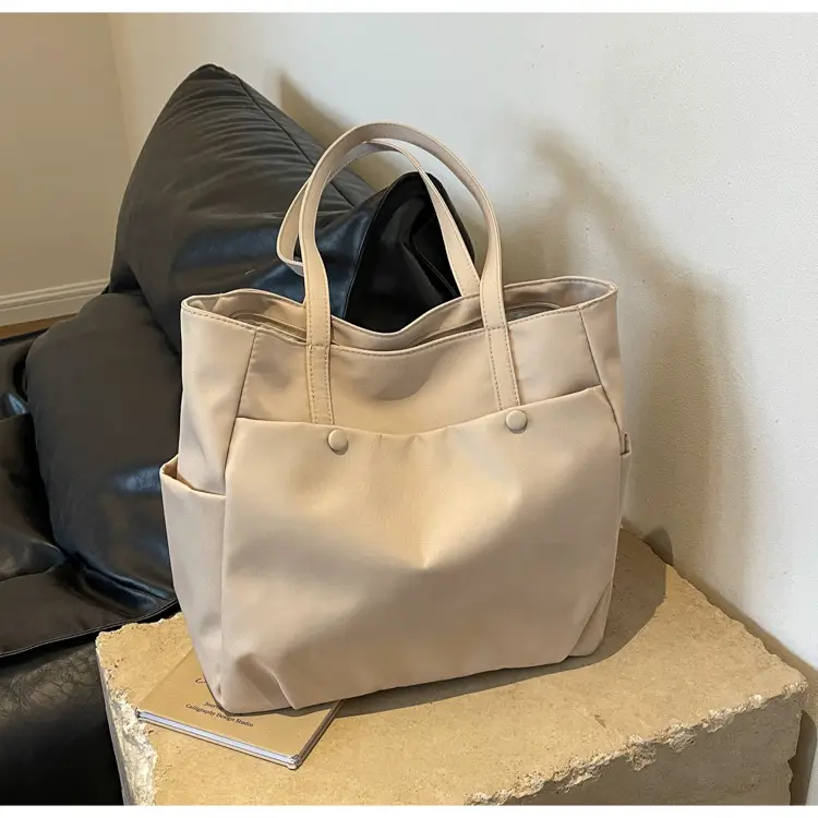 Black Nylon Shoulder Bag for Women Urban Travel — feature 21