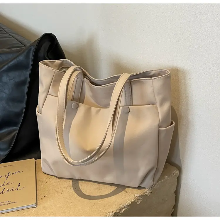 Black Nylon Shoulder Bag for Women Urban Travel — feature 22