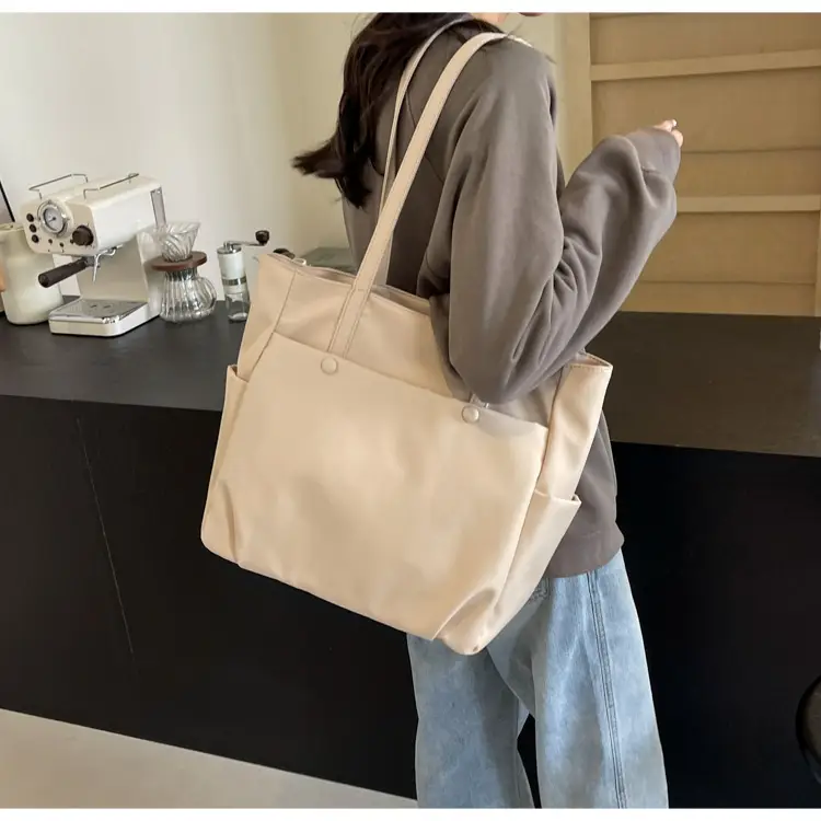 Black Nylon Shoulder Bag for Women Urban Travel — feature 24