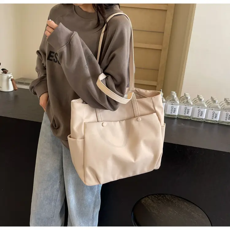 Black Nylon Shoulder Bag for Women Urban Travel — feature 29