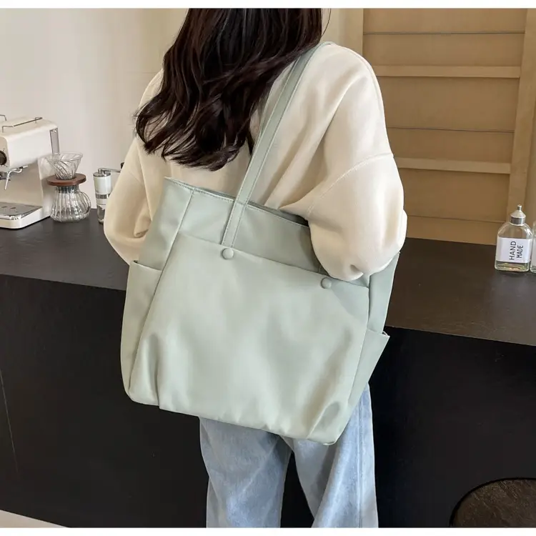 Black Nylon Shoulder Bag for Women Urban Travel — feature 33