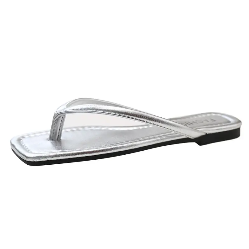 Internet Celebrity Flip-Flop Boots Women's Summer Outwear Fashion 2024 New Arrival Flip-Flop Sandals Flat Beach Shoes