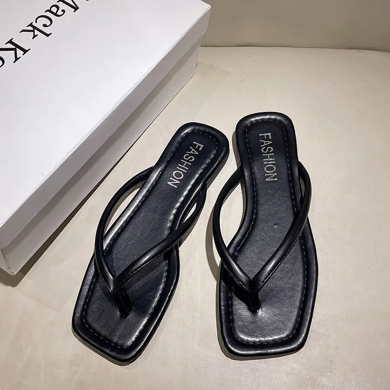 Internet Celebrity Flip-Flop Boots Women's Summer Outwear Fashion 2024 New Arrival Flip-Flop Sandals Flat Beach Shoes — feature 2
