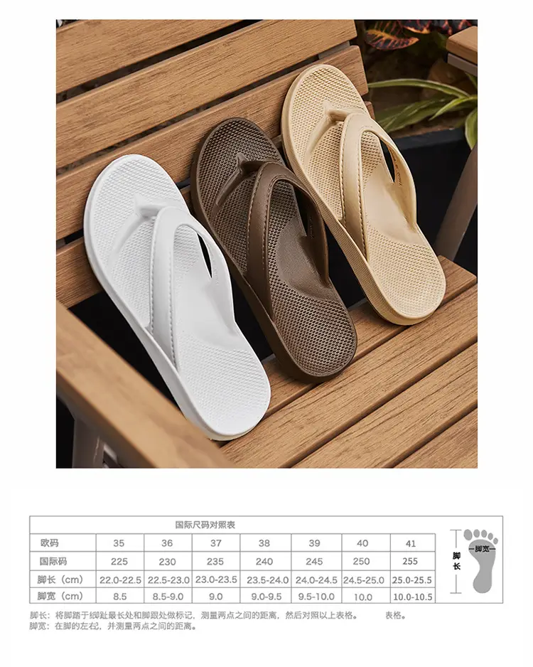 Men's White Non-Slip Flip Flops Summer — feature 3