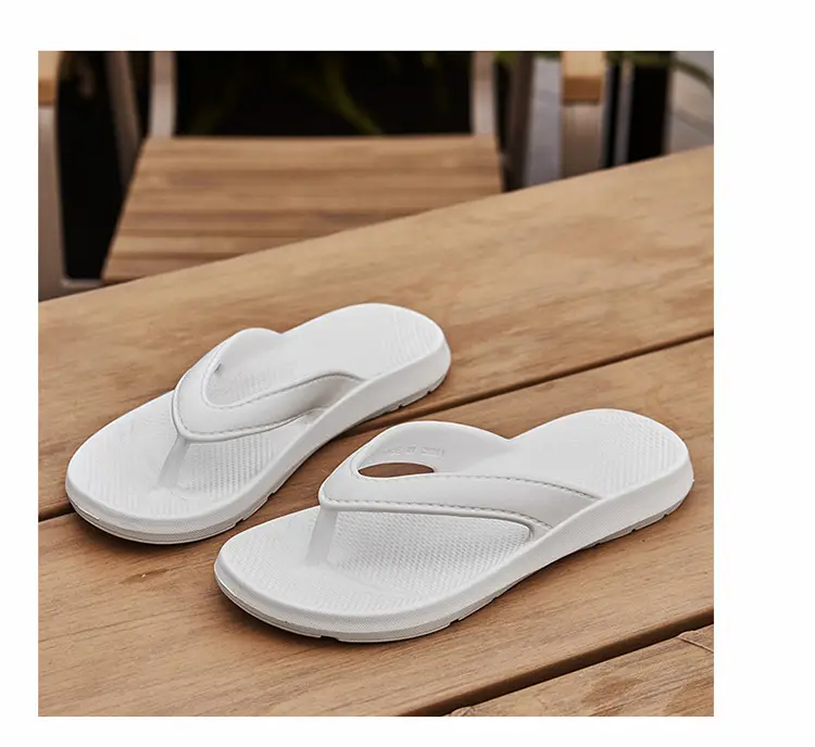 Men's White Non-Slip Flip Flops Summer