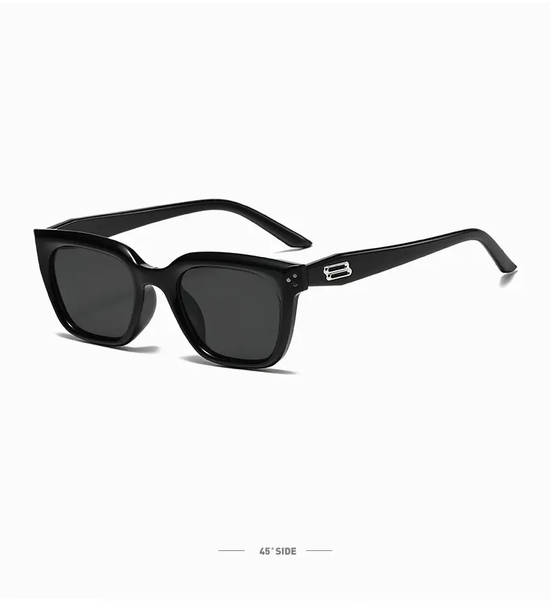 Women Anti-Uv Sunglasses Black Blue Square Frame β feature 10