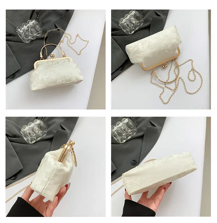 Women's Pink Lace Chain Shoulder Bag 2024 New Arrival — feature 10
