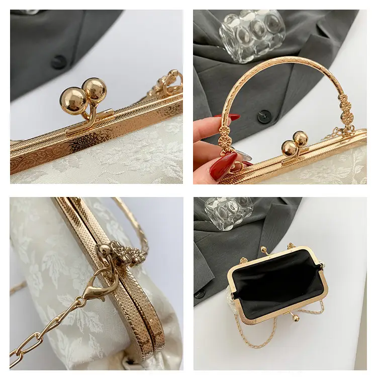 Women's Pink Lace Chain Shoulder Bag 2024 New Arrival — feature 11