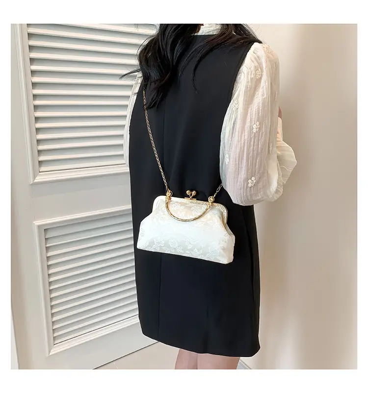 Women's Pink Lace Chain Shoulder Bag 2024 New Arrival — feature 14