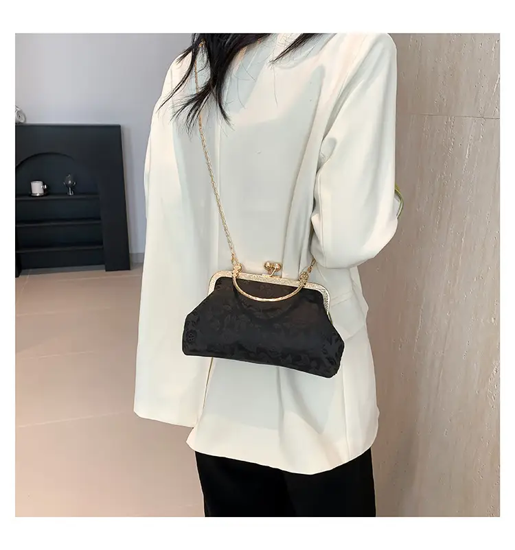 Women's Pink Lace Chain Shoulder Bag 2024 New Arrival — feature 22