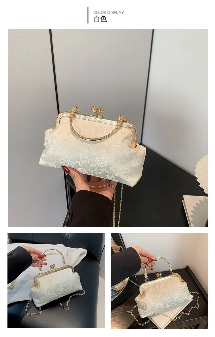 Women's Pink Lace Chain Shoulder Bag 2024 New Arrival — feature 24