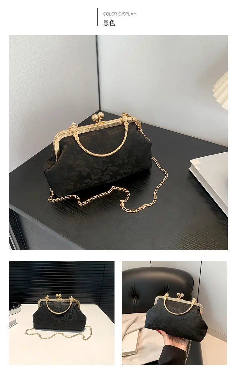 Women's Pink Lace Chain Shoulder Bag 2024 New Arrival — feature 26