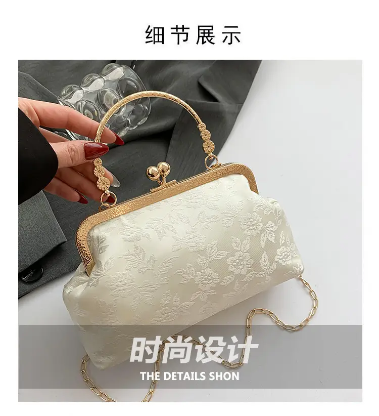 Women's Pink Lace Chain Shoulder Bag 2024 New Arrival — feature 4