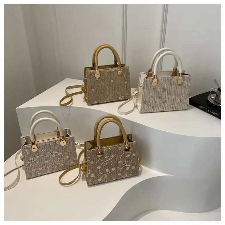 Korean Style Straw Handbag White 2024 Spring Summer — feature 20