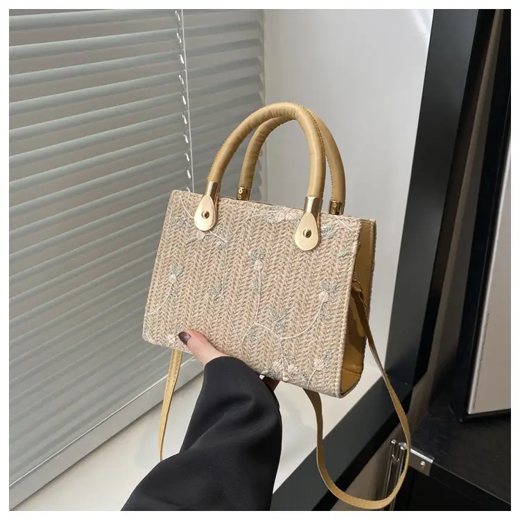 Korean Style Straw Handbag White 2024 Spring Summer — feature 22