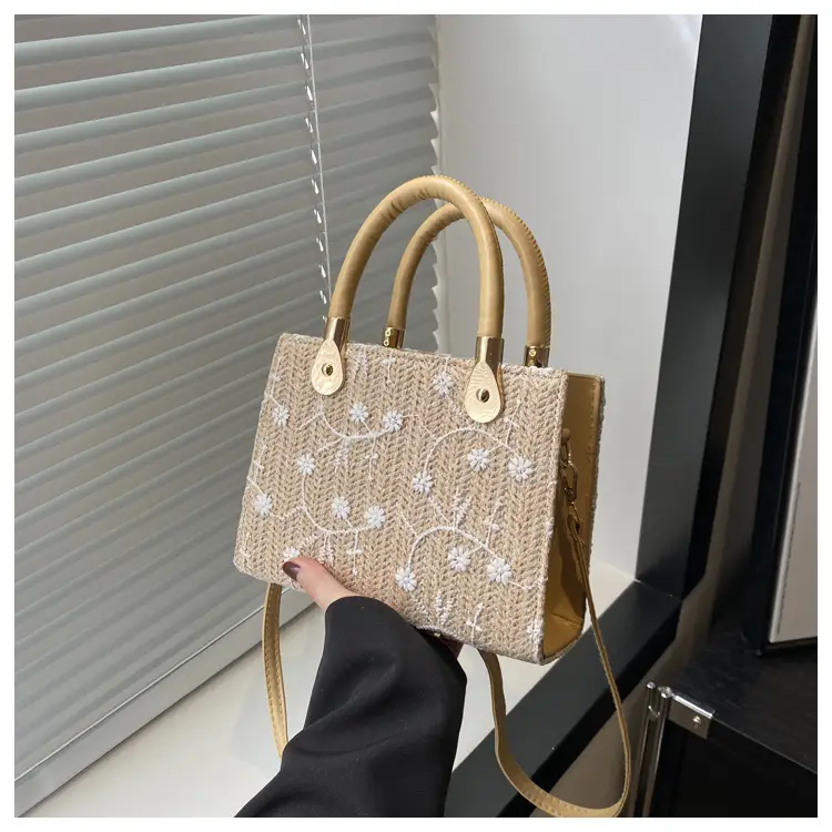 Korean Style Straw Handbag White 2024 Spring Summer — feature 24