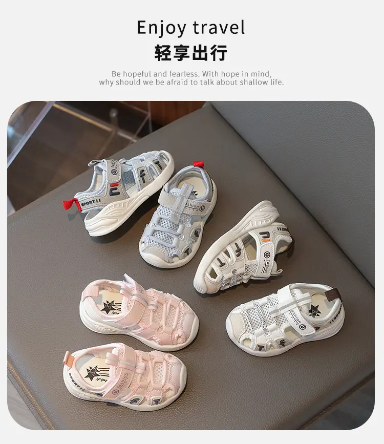 Baby Toddler Sandals Non-Slip Soft Bottom Beach Shoes — feature 1