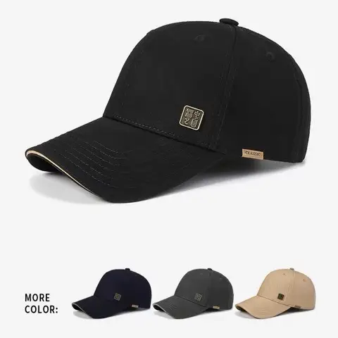 Men's Beige Duckbill Baseball Cap Large Circumference - Image 8