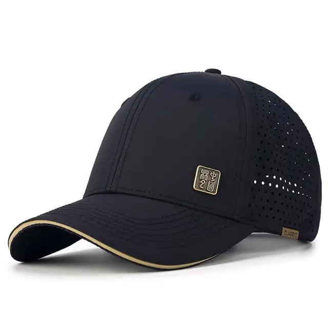 Men's Beige Duckbill Baseball Cap Large Circumference - Image 5