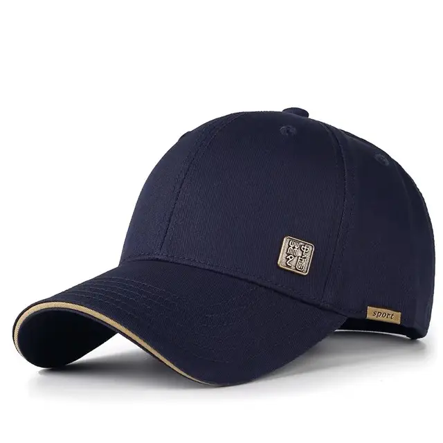 Men's Beige Duckbill Baseball Cap Large Circumference - Image 4