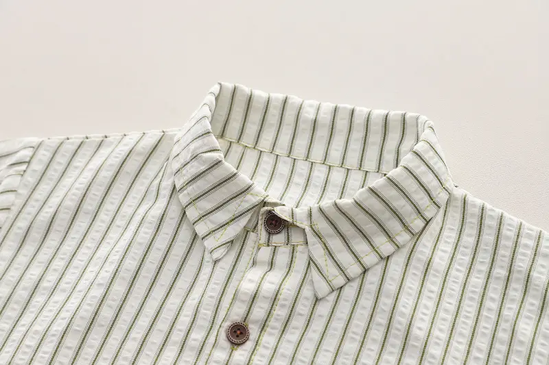 Boy Vertical Striped T-Shirt Shorts Set Summer 2024 — feature 10