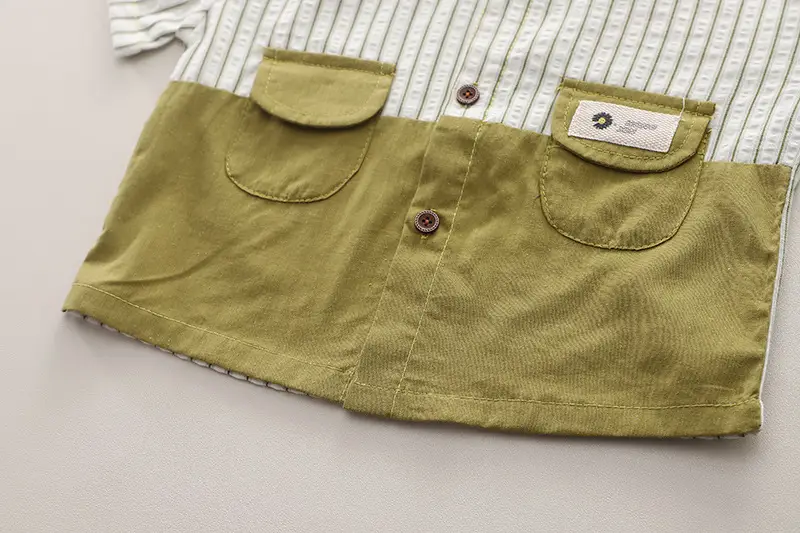 Boy Vertical Striped T-Shirt Shorts Set Summer 2024 — feature 13