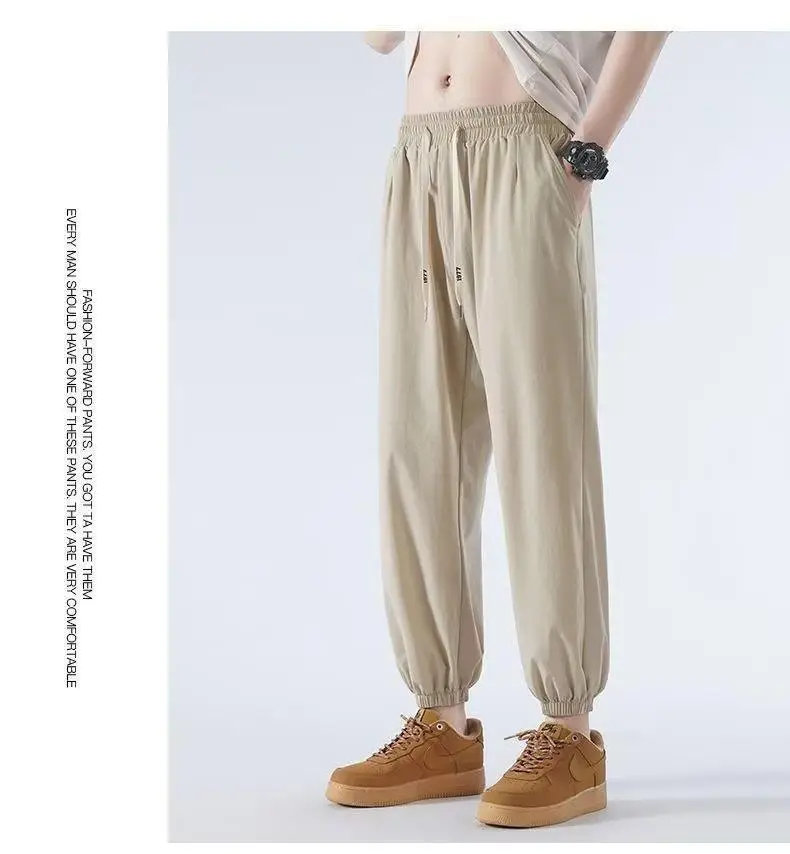 Men Japanese Ice Silk Leg-toe Pants Black — feature 12