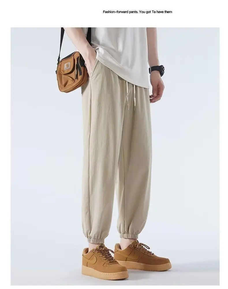 Men Japanese Ice Silk Leg-toe Pants Black — feature 13